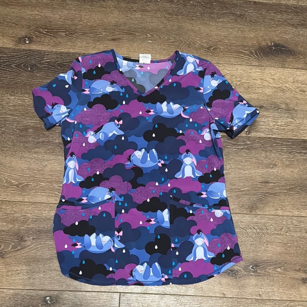 Disney scrub top Eeyore small - Picture 1 of 2